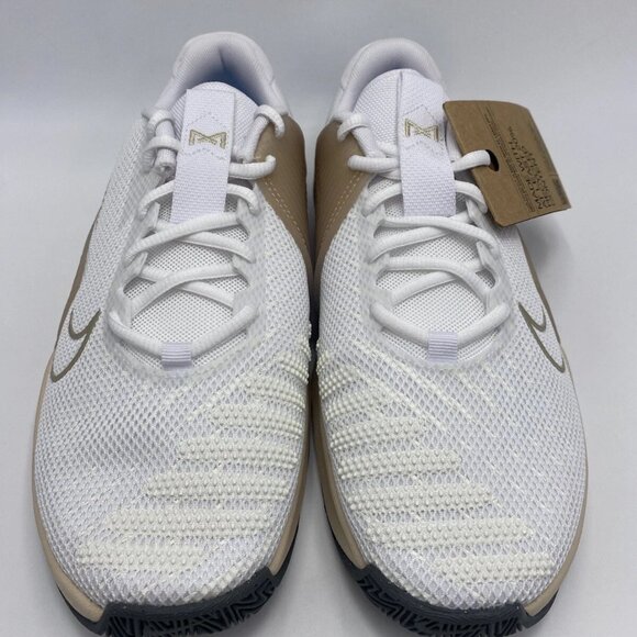Nike Womens Metcon 9 'White Metallic Gold Sanddrift' NEW Size 10 - Picture 6 of 14